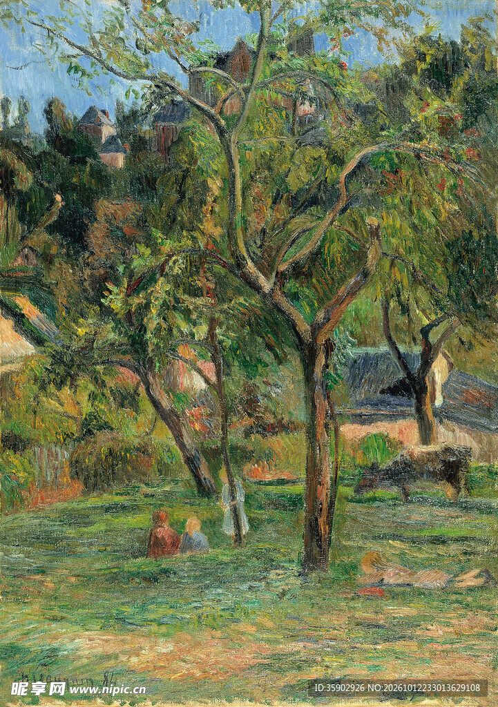 乡村郊野风景油画