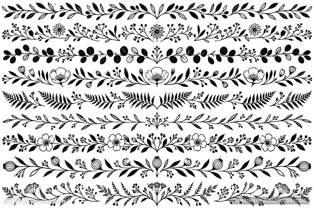 植物花边素材
