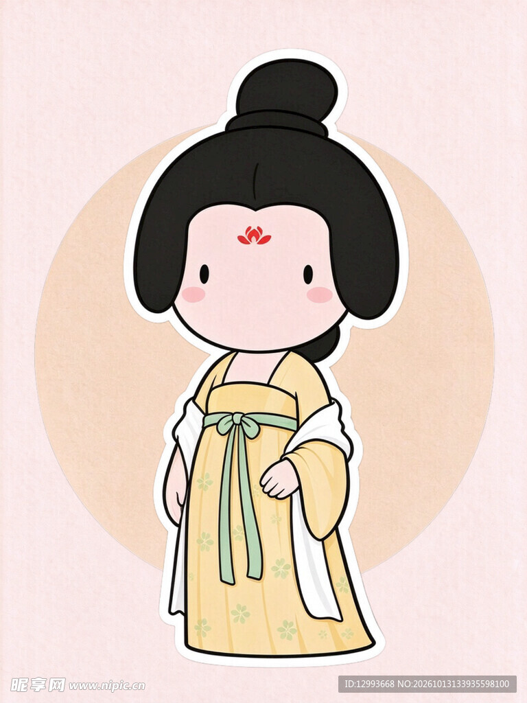 Q版萌系唐代仕女