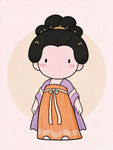 Q版古风唐代小仕女