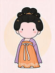 Q版古风唐代小仕女