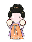 可爱Q版唐代仕女插画