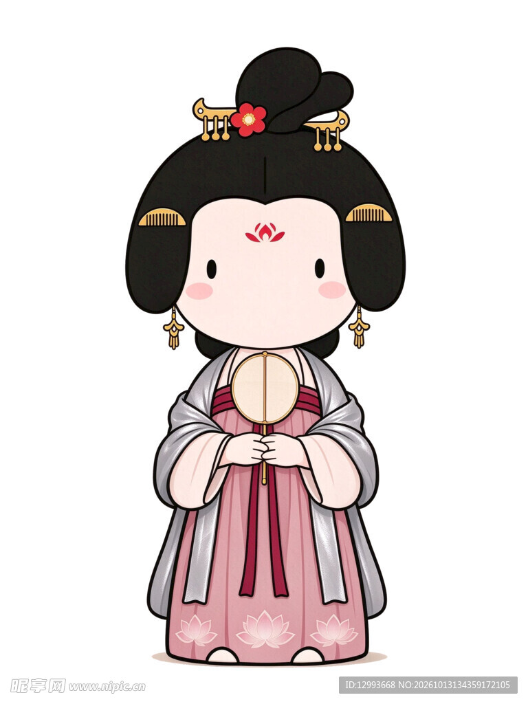 Q版唐代古风仕女