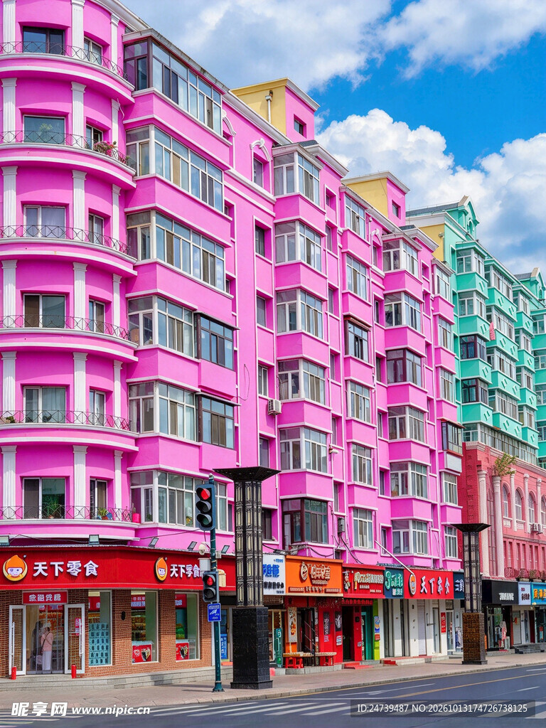 哈尔滨欧式街景风光