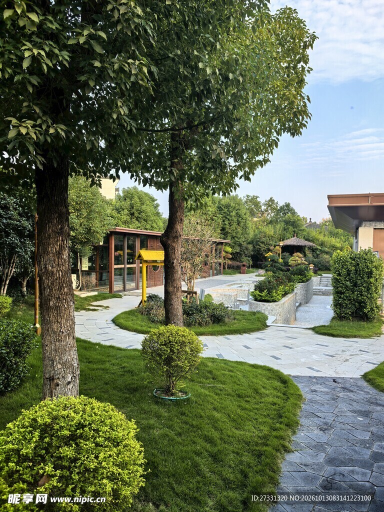 社区园林步道景观