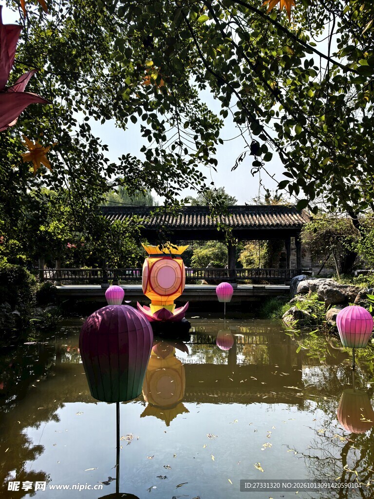 古典园林水景风光