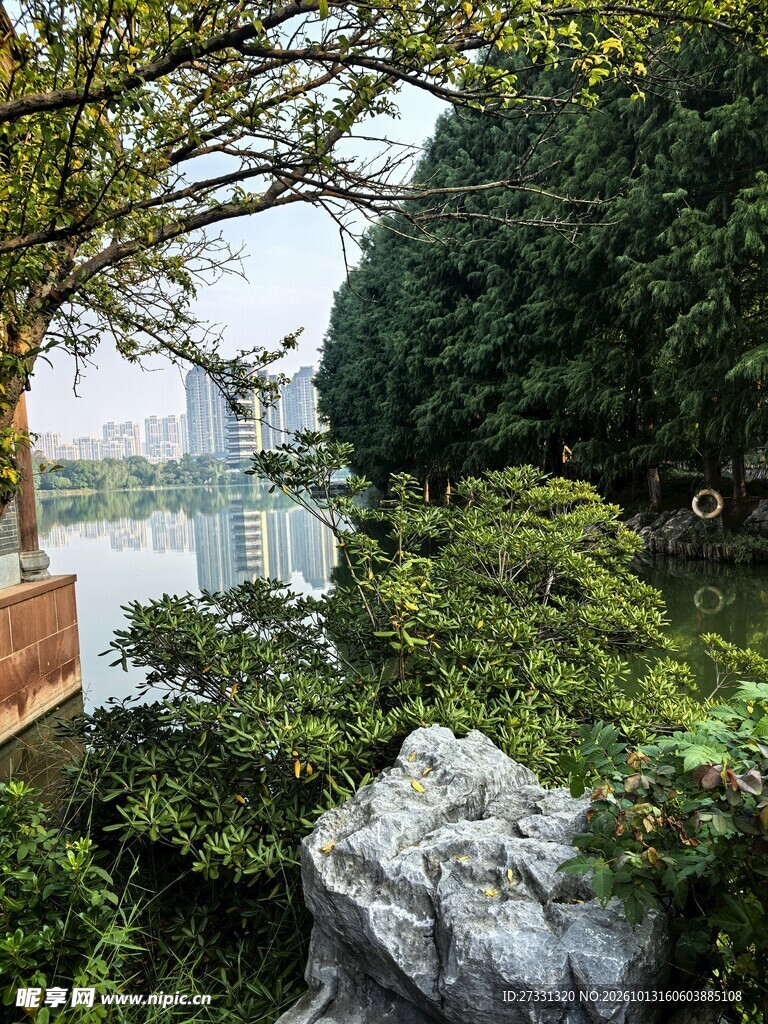 中式园林庭院小景