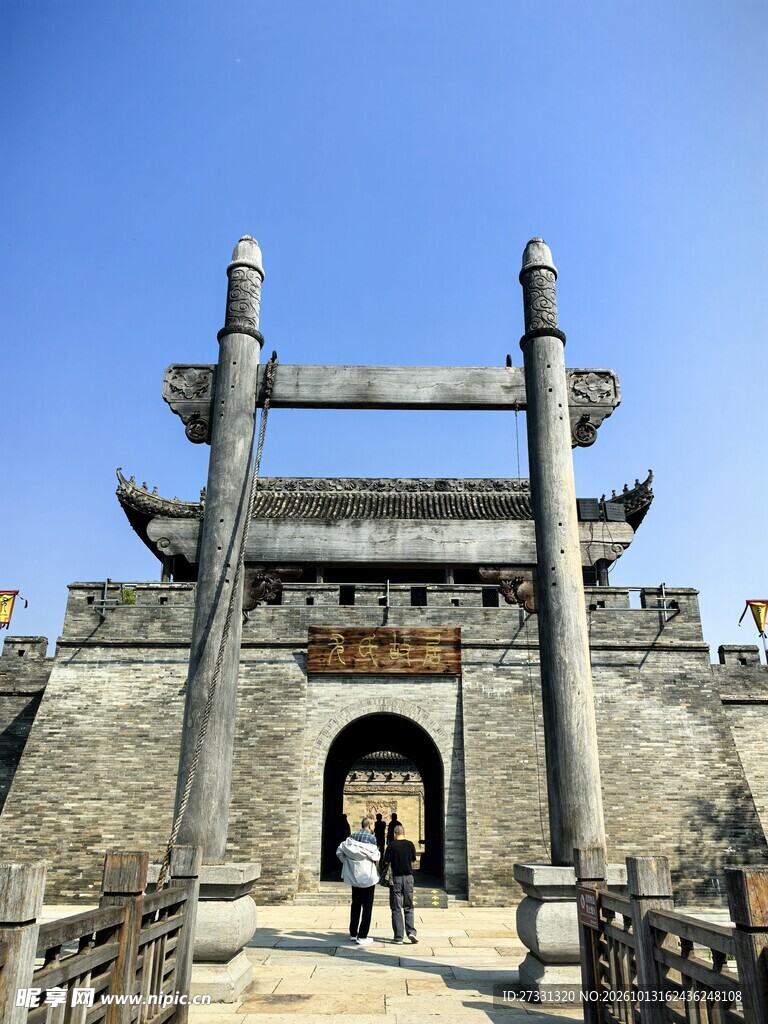 古城门楼石牌坊