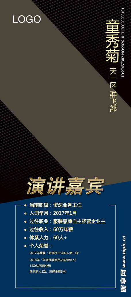 演讲嘉宾宣传海报