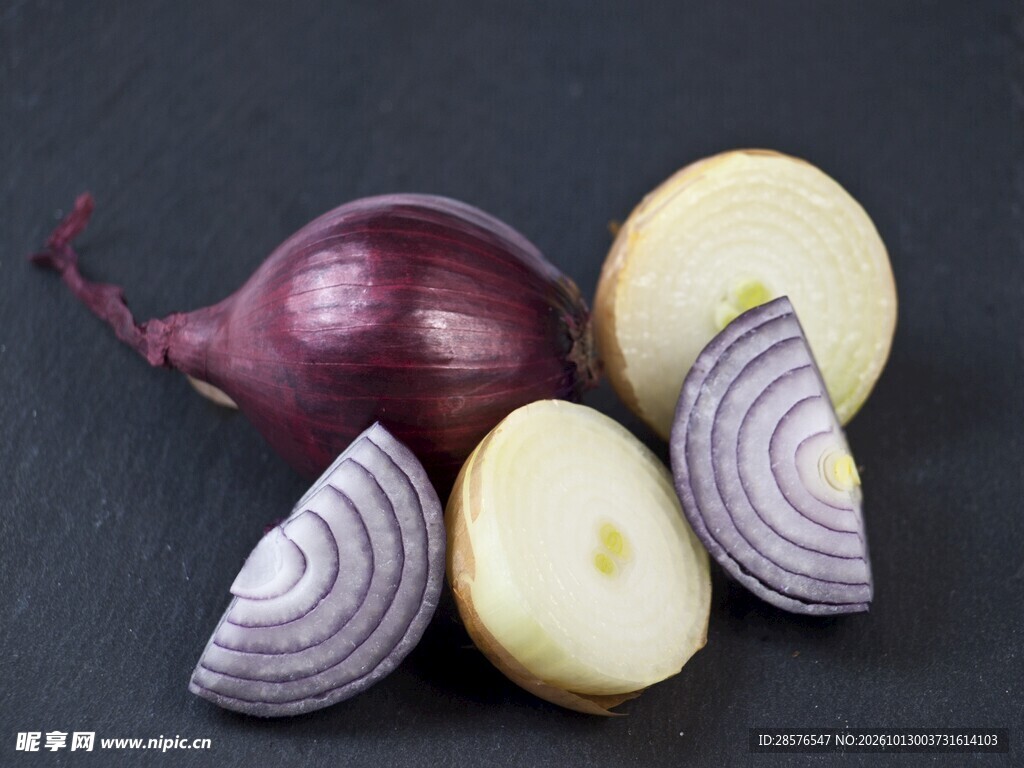紫皮洋葱食材特写