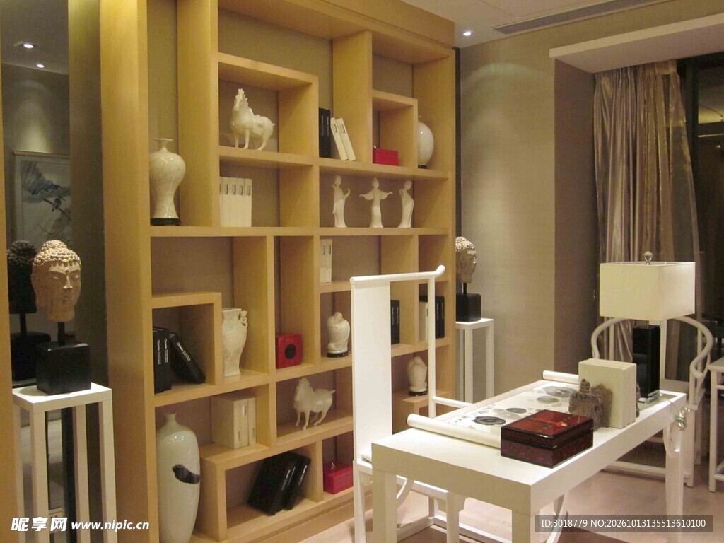 新中式雅致书房