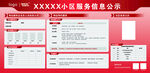 小区服务信息公示