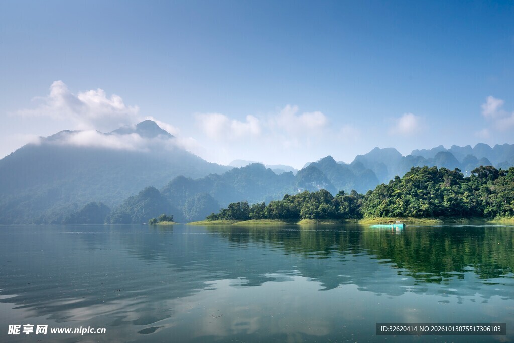 湖光山色自然美景