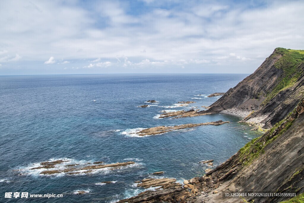 海岸悬崖海景风光