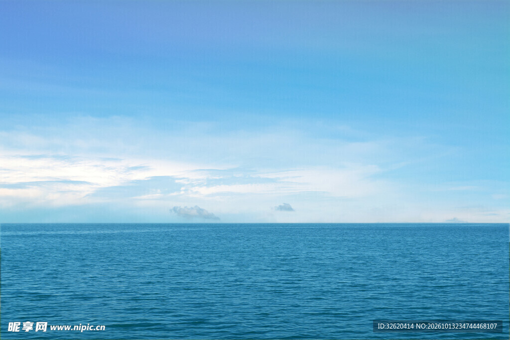碧海蓝天开阔海景