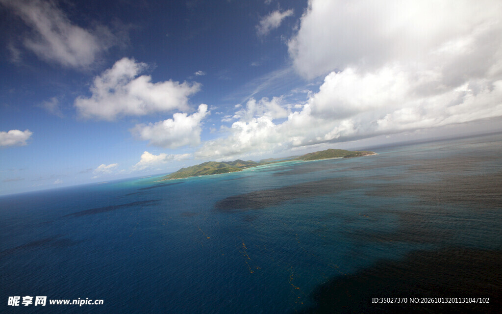碧海蓝天海景风光