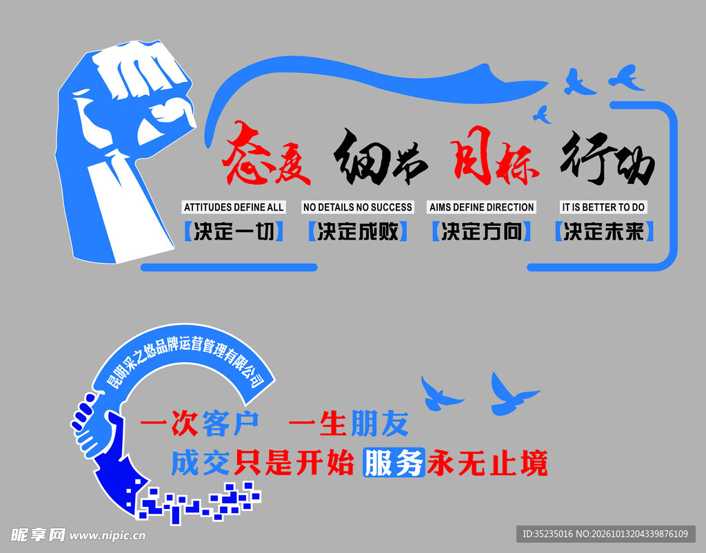 企业励志文化墙标语