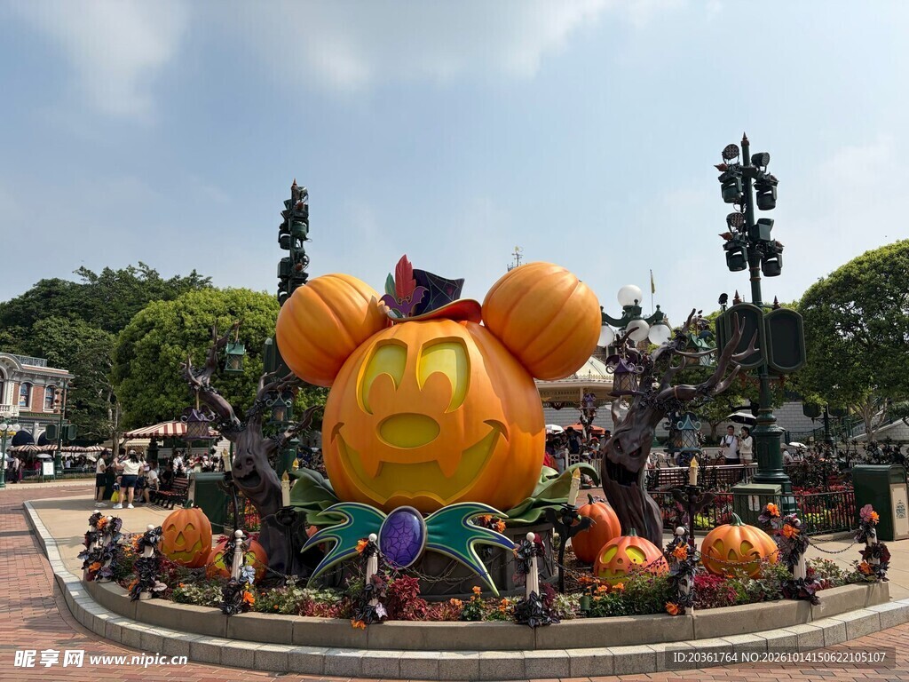 万圣节米奇南瓜主题装置