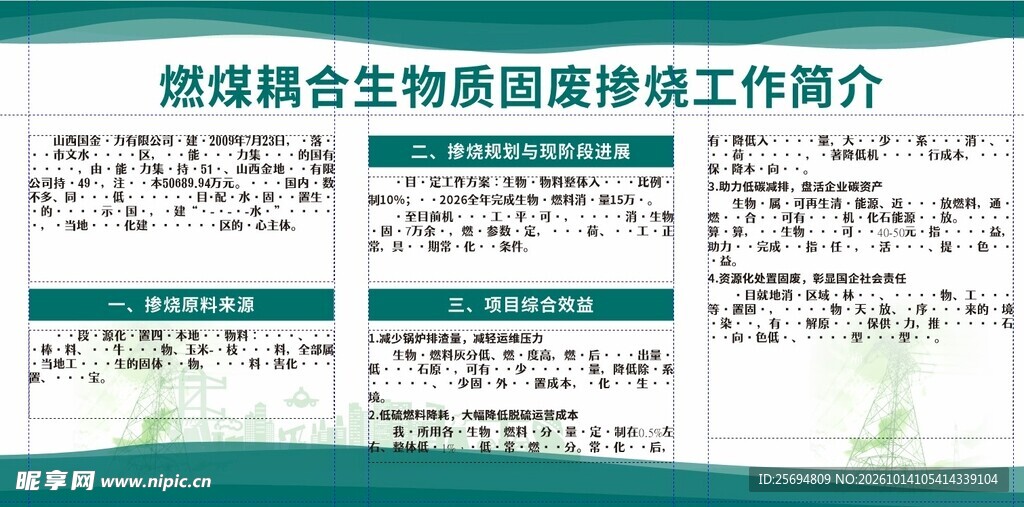 燃煤耦合生物质固废工作简介