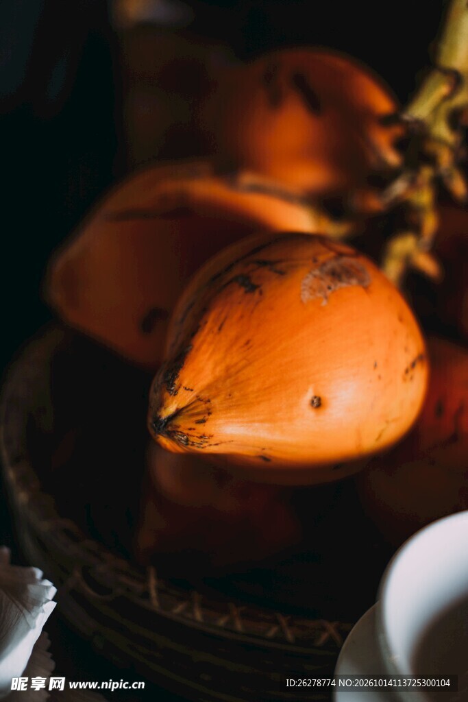 成熟的椰子