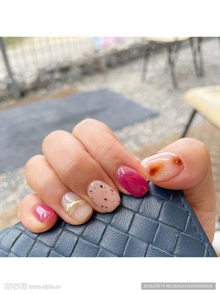 精致个性美甲特写