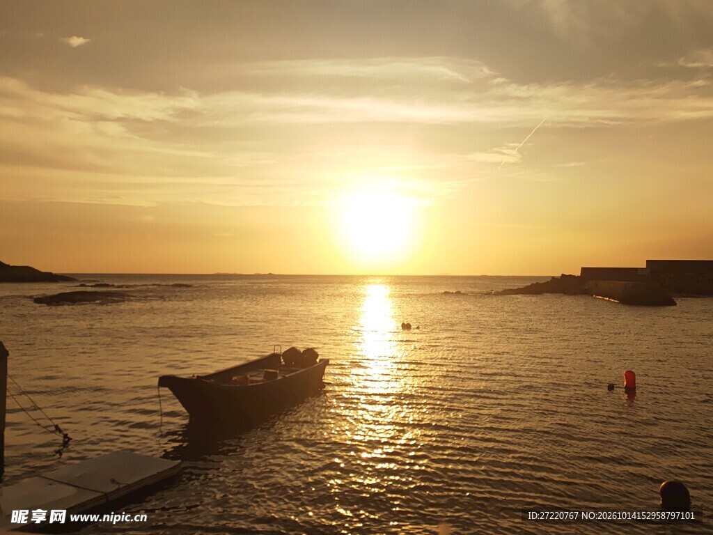 海上日落美景 红海湾