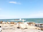 海滨灯塔海岸风光 红海湾