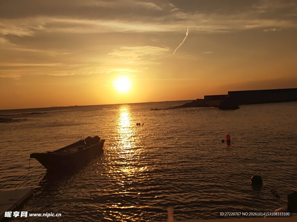 海边日落唯美风光 红海湾