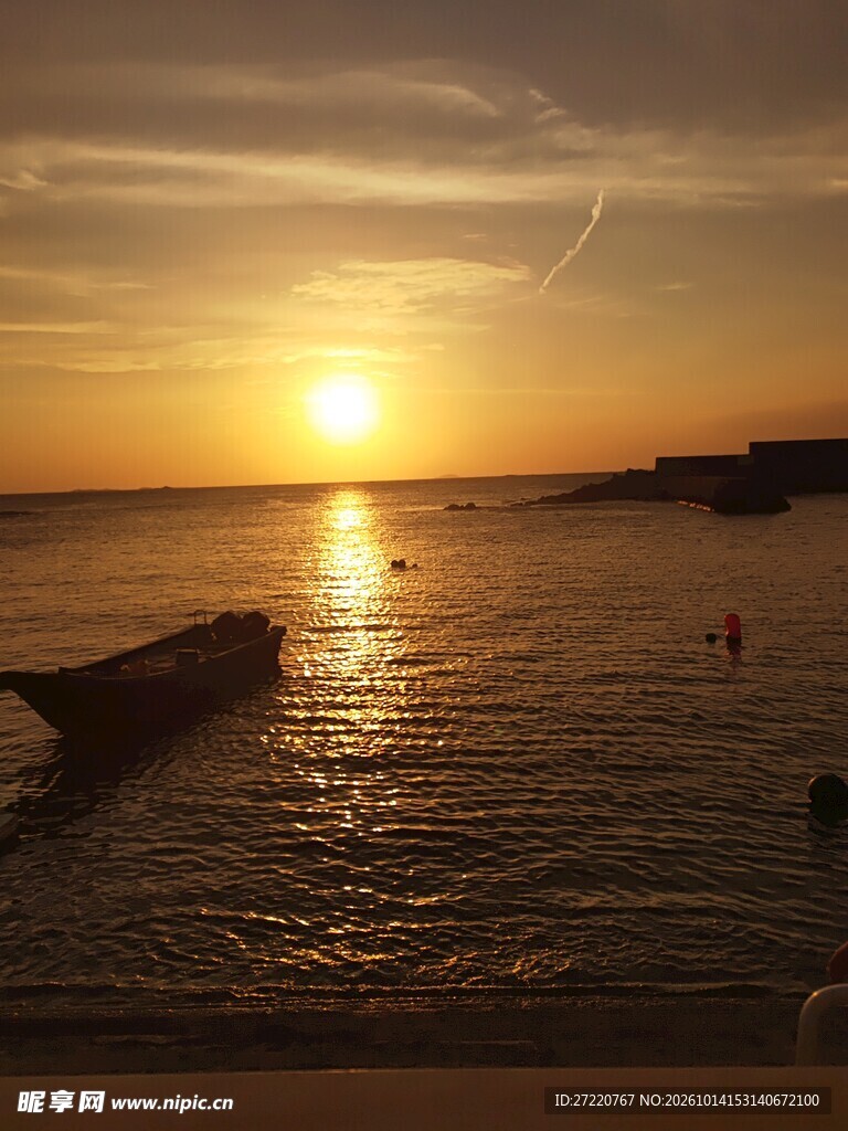 海边落日唯美风光 红海湾