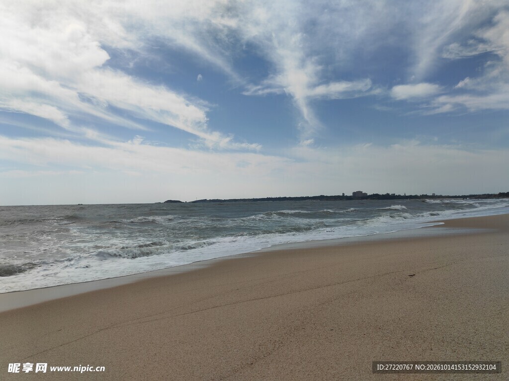 海边沙滩晴空美景 红海湾
