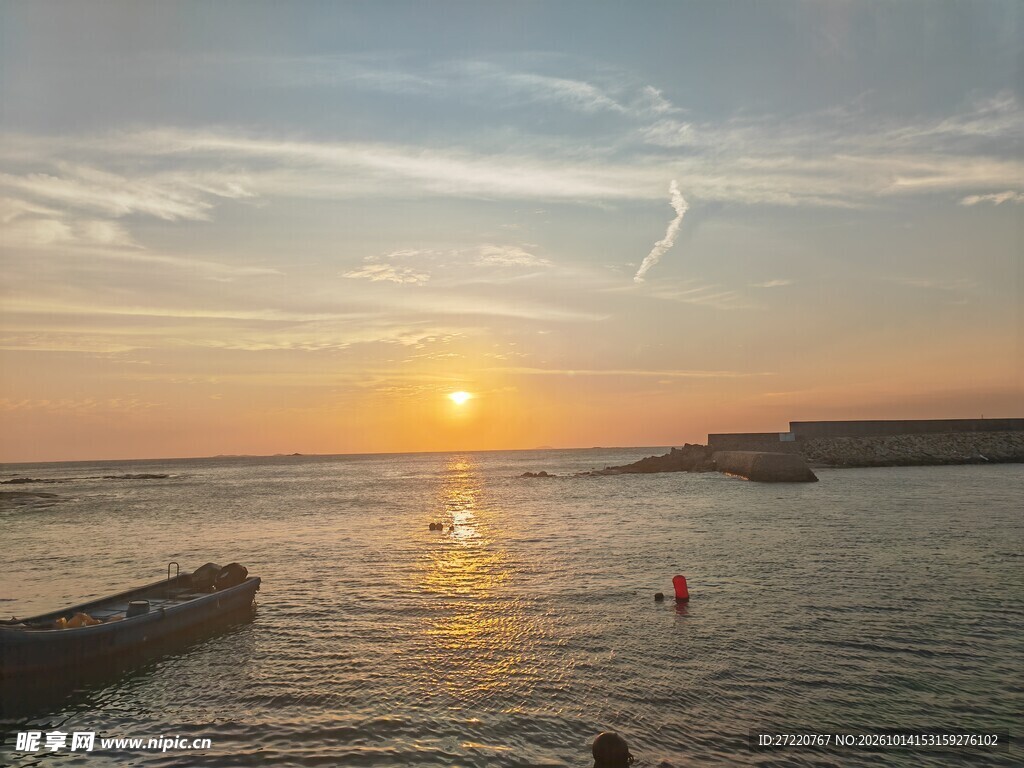 海边日落风光 红海湾