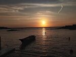 水面落日风光 红海湾