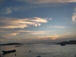 海边黄昏晚霞美景 红海湾