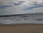 阴天海滨沙滩海景 汕尾红海湾