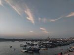 暮色下的渔港码头 汕尾 红海湾