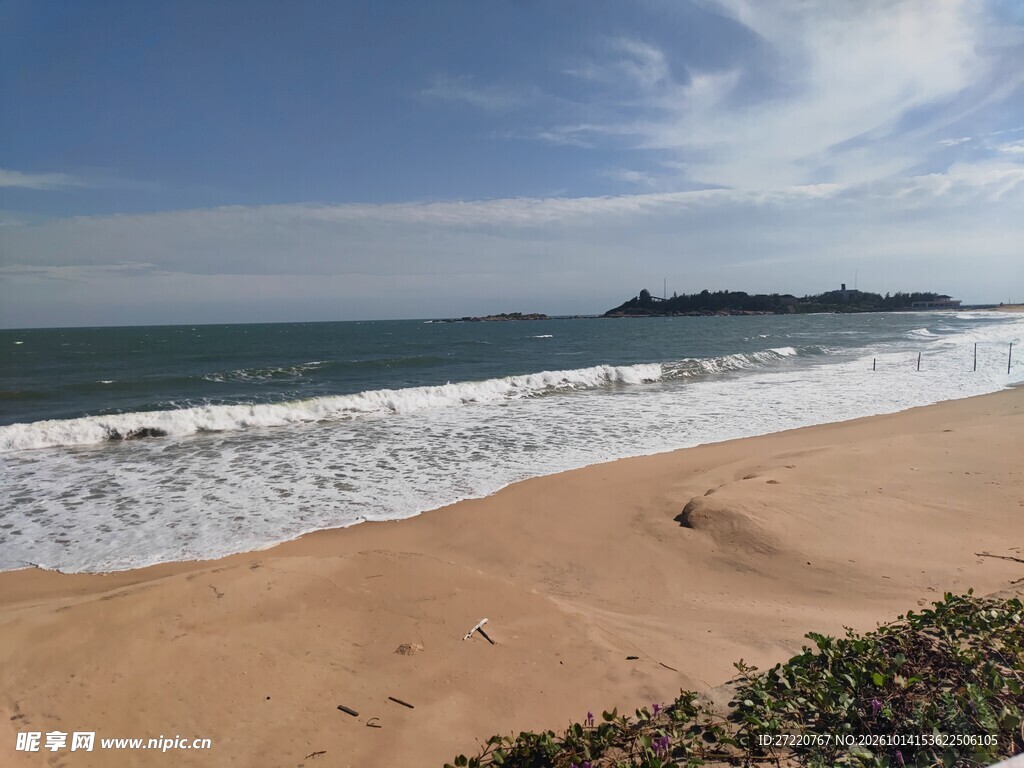 海滨沙滩海景风光