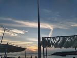 海边黄昏休闲风光 汕尾红海湾