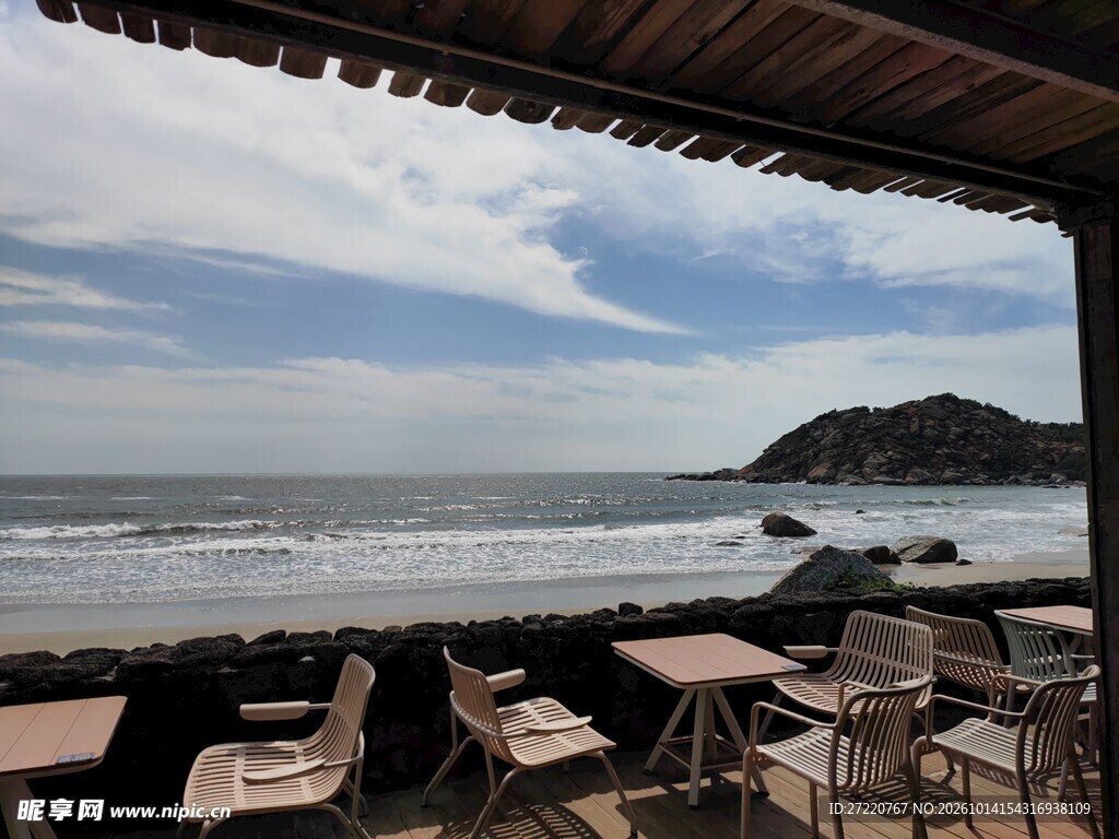海边露台观海景 汕尾红海湾