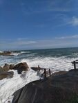 晴日海滨浪涛风光 汕尾红海湾
