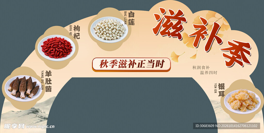 滋补季养生立牌