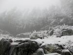风雪山野冬景