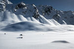 冬日雪山雪原风光