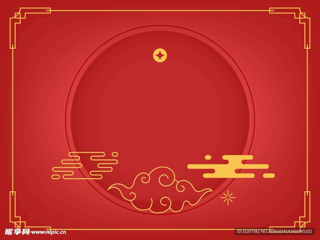 国风边框背景