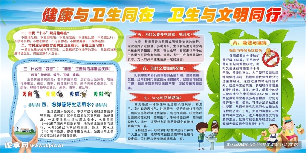 健康与卫生板报