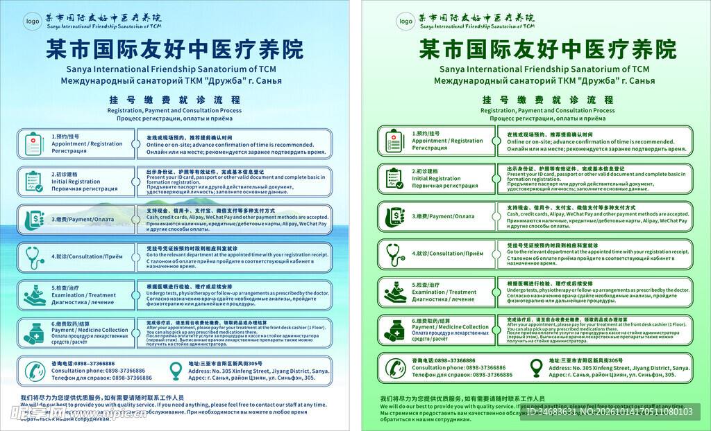 医院就医流程海报