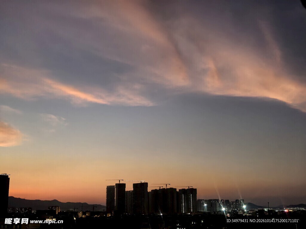 黄昏晚霞 