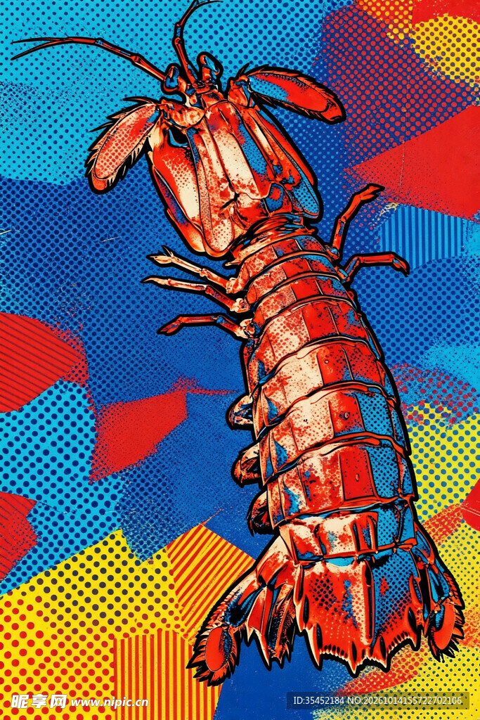 皮皮虾插画