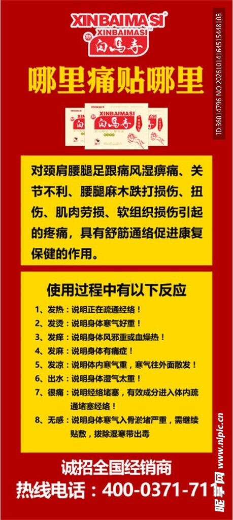 各种疼痛贴剂