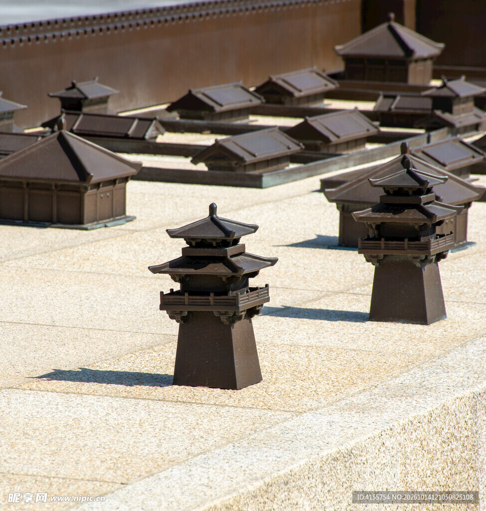 古代宫殿建筑群模型