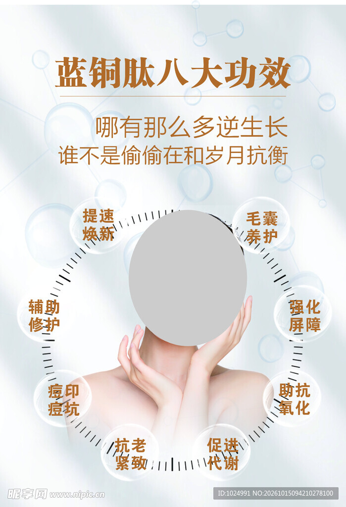 蓝铜肽冻干粉海报